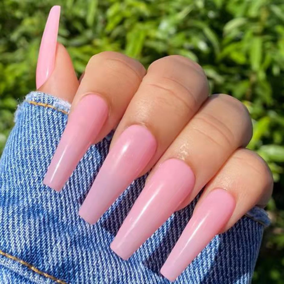 False Press On Nails Artificial Fingernails With Packaging Box Press On Nails Personal Care Nail Artificial Fingernails 10 Mix Colours DIY ABS Nail Tips Press