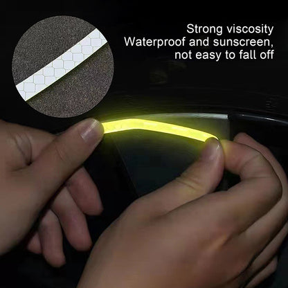20pcs Car Wheel Hub Reflective Sticker Tire Rim Reflective Strips Luminous Sticker for Night Driving Car Bike Motorcycle Wheel Sticker Car-Styling Accessories