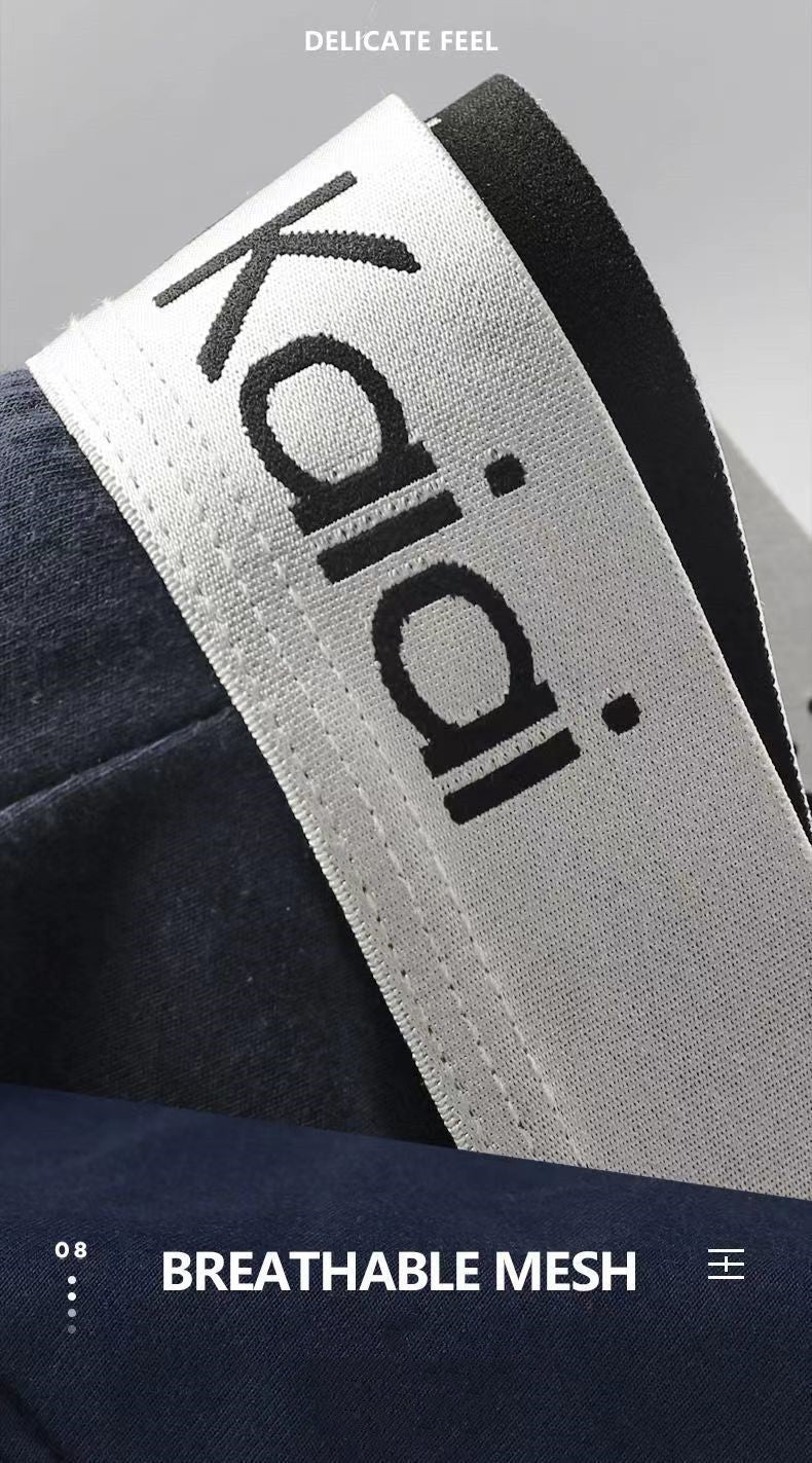 Caike Kaidi 4-piece gift box Men's underwear Men's Clothes Underwear Men's Boxer Briefs Cotton underwear Trend Antibacterial Breathable and Youth shorts Underwear