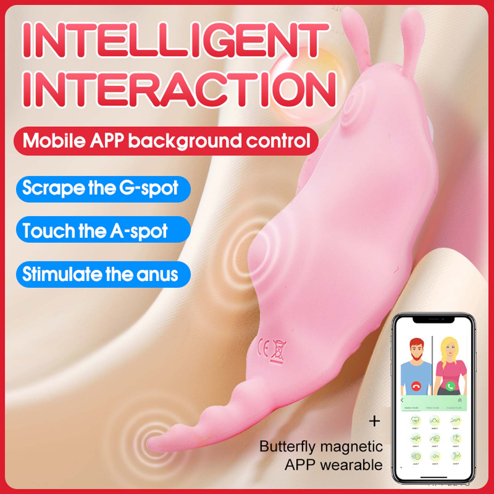APP Remote Control Vibrator Wearable Wireless Clitoris Stimulator Smart Long Distance Vibrating Panties with Magnetic Clip Mini Bullet Clit Nipples Teaser Silicone Adult Sex Toy for Women Couples