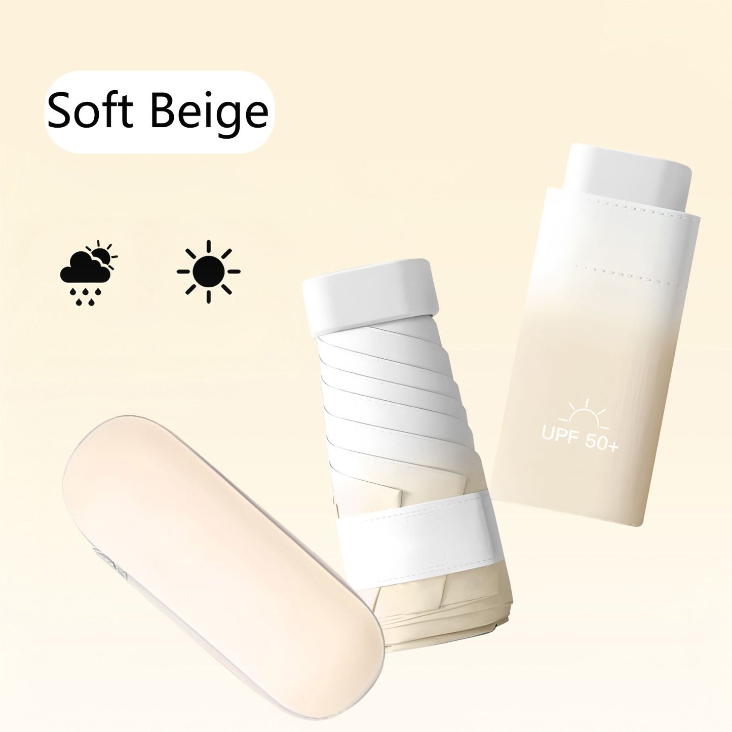 High-Quality Gradient UV Protection Umbrella – Compact & Portable, Manual Foldable Sun & Rain Umbrella, UV Block, Sunshade