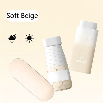 High-Quality Gradient UV Protection Umbrella – Compact & Portable, Manual Foldable Sun & Rain Umbrella, UV Block, Sunshade