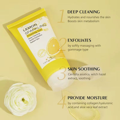 Lemon Exfoliating Peeling Gel Facial Scrub Dead Skin Removing Moisturizing Whitening Nourishing Repair Scrubs Beauty Skincare