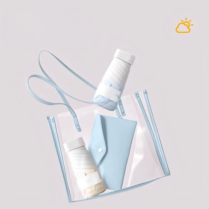 High-Quality Gradient UV Protection Umbrella – Compact & Portable, Manual Foldable Sun & Rain Umbrella, UV Block, Sunshade