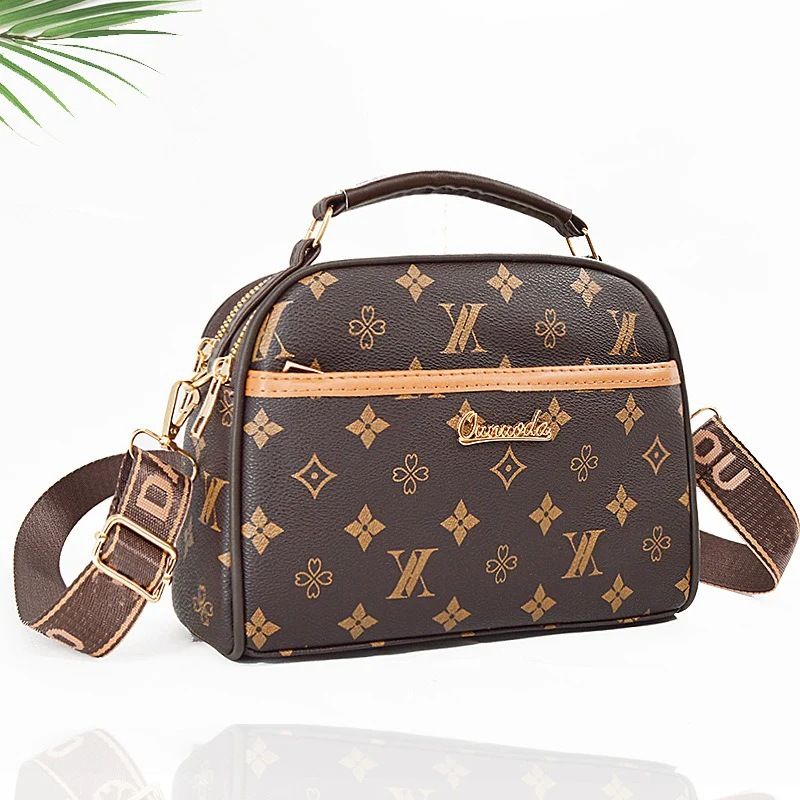 Mateamoda Modern Monogram Boston Satchel Crossbody Bag