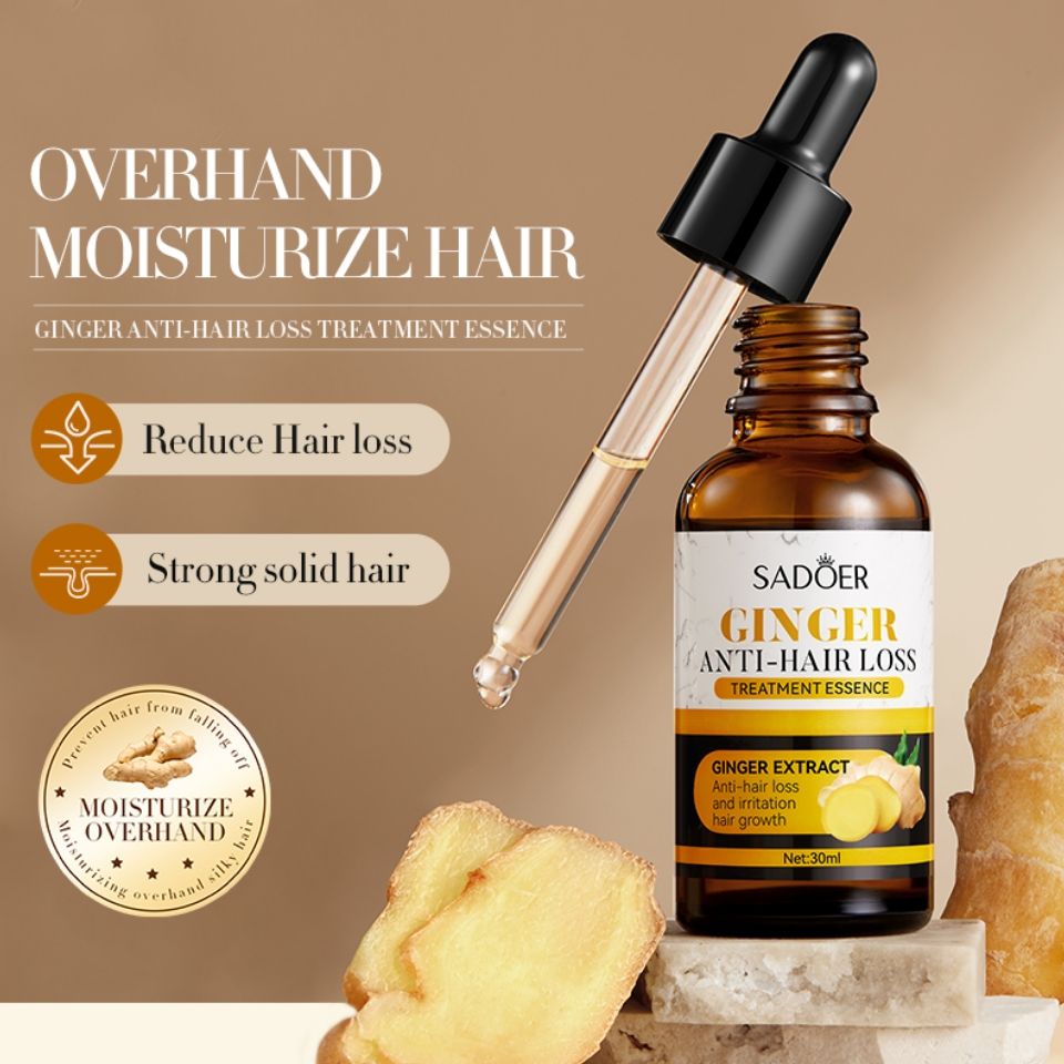 Hair Growth Oil Serum Sadoer Ginger Essence Hair Care Serum Hair Softening and Hair Moisturizer for best hair growth results Anti Hair Loss Treatment Essence 30ml