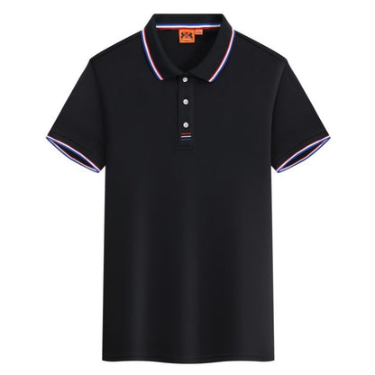 Men Polos Women Polos TShirts Tops Casual Versatile Tipped Collar & Sleeve Polo Shirt