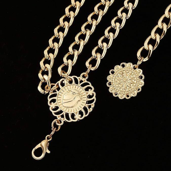 Women Waist Chain Silver Gold Color Sexy Multi-layered Retro Tassels Waist Belt Chain Female Jewelry