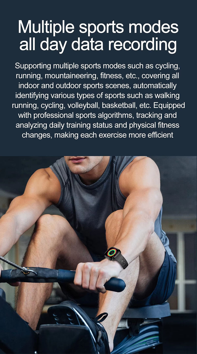 Smart Watch Bluetooth Call Message Push Heart Rate Blood Pressure Monitoring Smartwatch Men Women Outdoor Sports Waterproof Fitness Tracker High Quality Watch