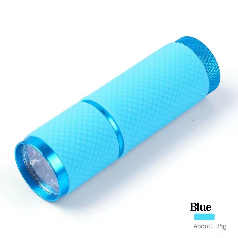 Portable Mini Flashlight Nail Lamp with 9 Lamp Beads for Quick-Drying Nail Polish Gel and Phototherapy