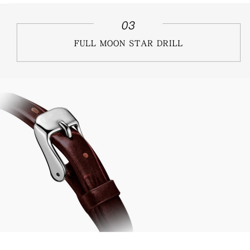 Vintage small sugar quartz ladies watches wristwatch leather strap fine steel case women watches waterproof female wristwatch ladies watch