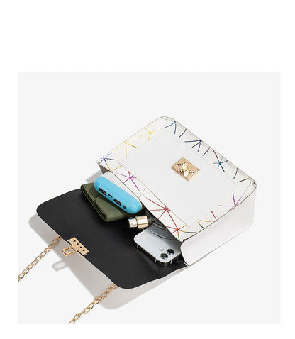 Bag female new niche bag geometric gradient small square bag crossbody bag