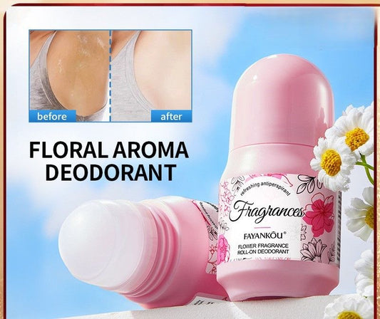 Floral Fragrance Roll-On Deodorant – Anti-sweat,Reducing Odor,Refreshing and Long-Lasting Roll-On Perfume