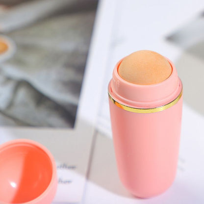 Ultra volcanic stone oil absorbing ball, oil absorbing ball, pore shrinking makeup, oil removal, oil absorption and beauty stick, portable