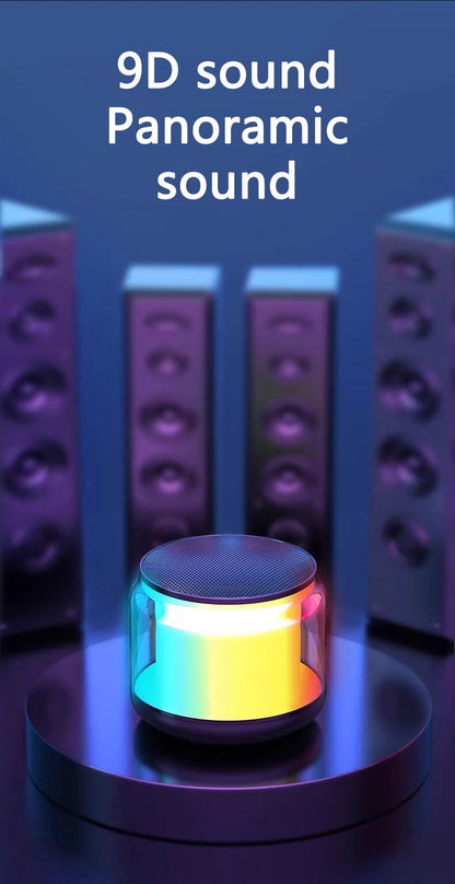 RichRipple Portable Bluetooth Speaker Colorful Lights 360°Surround Stereo Sound, Hands-Free Wireless superbass Speakers for live show party show