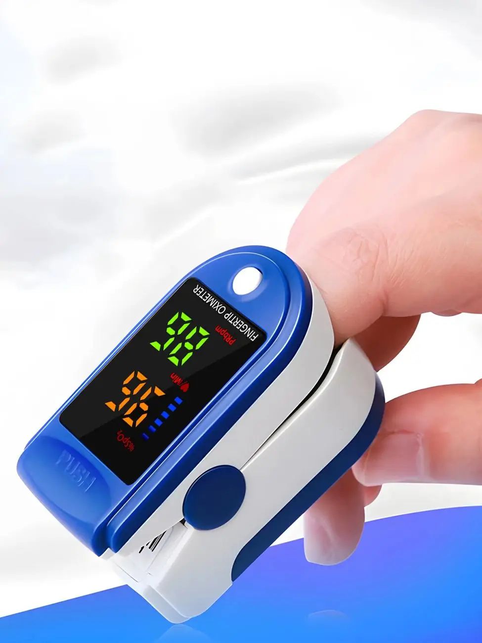 Portable Finger Pulse Oximeter Blood Oxygen Heart Rate Saturation Meter Fingertip Oximetro De Dedo Saturometro Spo2 PI TFT moni
