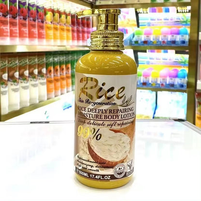 Fruit Of The Wokali Rice Deeply Repairing Moisture Body Lotion - 500ml Glows, Hydrates & Moisturizes Protect The Skin From Damage Soothes & Smoothes Fades Spots