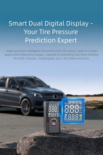 4000 Ah Wireless Car Air Compressor Air Pump PortableAir Pump Electric Tire Inflator Pump for Motorcycle Bicycle Boat AUTO Tyre Balls Inflatable,power bank,portable charger