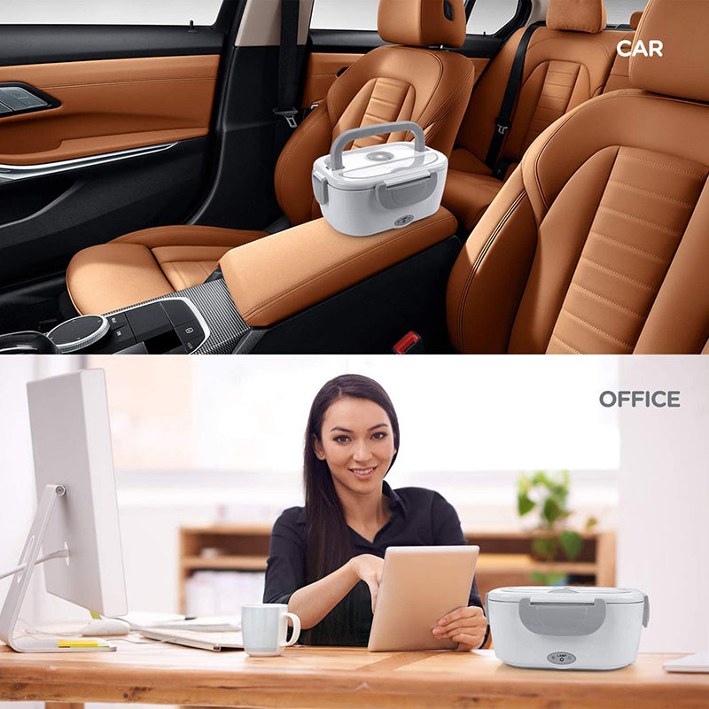 220V 1.5L Stainless Steel Electric Heating Lunch Box Plug School Office Home use Picnic Portable Food Warmer Container Heater