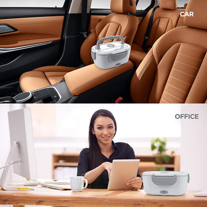 220V 1.5L Stainless Steel Electric Heating Lunch Box Plug School Office Home use Picnic Portable Food Warmer Container Heater