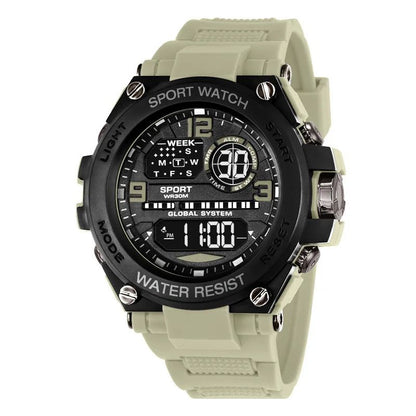 Men Watch Outdoor Sport Watches Multifunction Electronic Watches Anti Drop and Shock-absorbing Wristwatches, Chrono Waterproof Men Watches Led Digital Watch