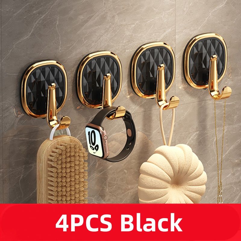 New Arrivals Light Luxury Adhesive Hook Wall-Mounted Hanger for Clothes Towels And Robes - Easy Installation, Multi-Functional And Stylish