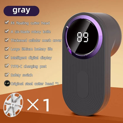 Lint Remover for Clothing LED Digital Electric Lint Removal Pellet Fluff Remover USB Rechargeable Fuzz Fabric Shaver Sweater