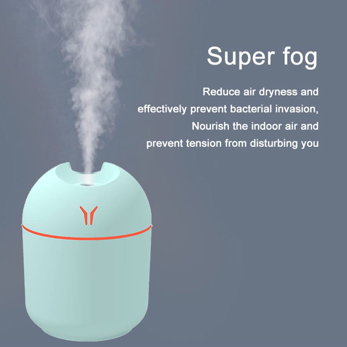 PAFEL Humidifier 250ML Mini Ultrasonic Air Humidifiers Romantic Light USB Essential Oil Diffuser Vehicle Mounted Purifier LED Changing Color Light Aromatic Anion Spray Humidifier