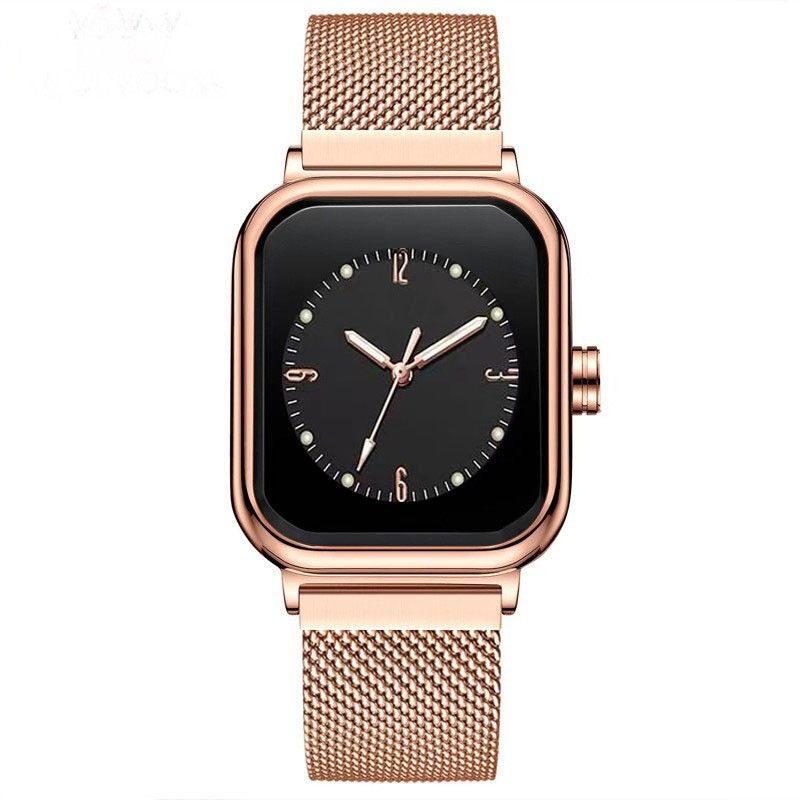 Simple mesh belt quartz women's watch fashion watch Sports Watch Quartz watch Men's Watch Trendy Night Light Watch Square watch Men's Watch