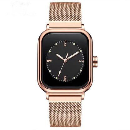 Simple mesh belt quartz women's watch fashion watch Sports Watch Quartz watch Men's Watch Trendy Night Light Watch Square watch Men's Watch