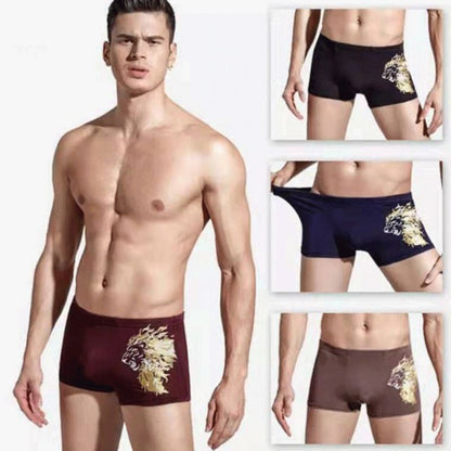 4PC size XL-4XL men's clothing underwear boxers breathable boxer briefs boys' shorts comfortable students middle waist