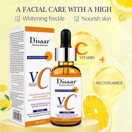 Disaar Vitamin C & Hyaluronic Acid Face Serum Whitening & Moisturizing Facial Care