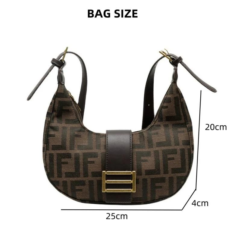 Mateamoda Refined Monogram Hobo Shoulder Bag