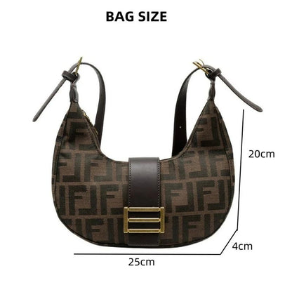 Mateamoda Refined Monogram Hobo Shoulder Bag