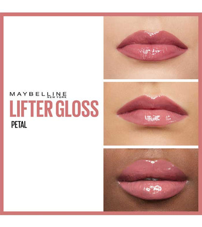 【Discounted】MAYBELLINE LIFTER GLOSS NU 005 PETAL LIPGLOSS- This lip gloss formula visibly smooths lip surface and enhances lip contour