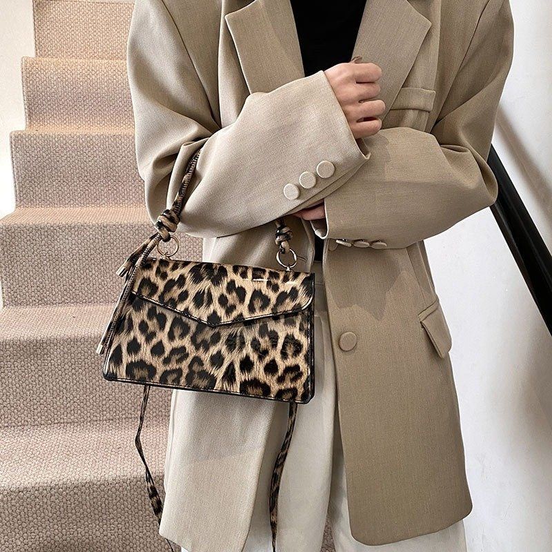 Mateamoda Bold Animal Print Sling Bag Crossbody Bag Underarm Handbag