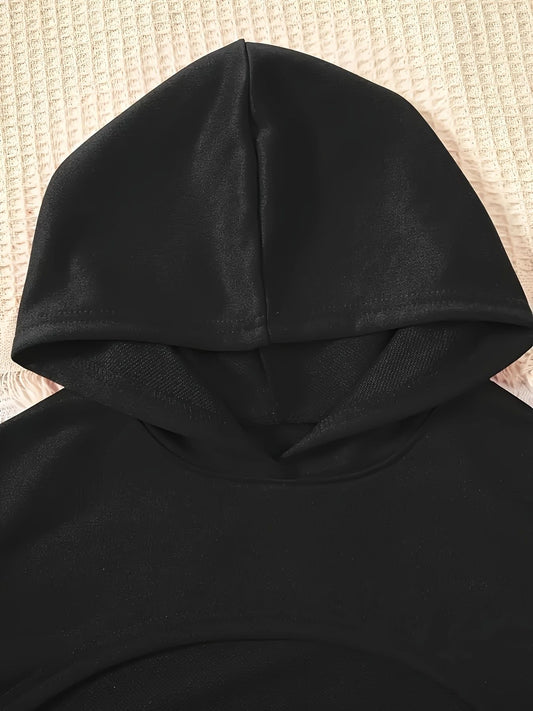 3-Piece Set(2Tops+1Pants) Girls' Spring/Fall Fashion Clothing Set: Cropped Hoodie, Tank Top & Sporty Outfit