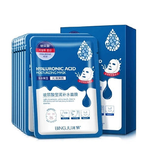 10PCS Anti-wrinkle Collagen Face Mask Moisturizing Anti-aging Repair Brightening skincare Oil-Control Replenishment Whitening Aloe Face Care Face Sheet Mask Facial Masks Skin Care