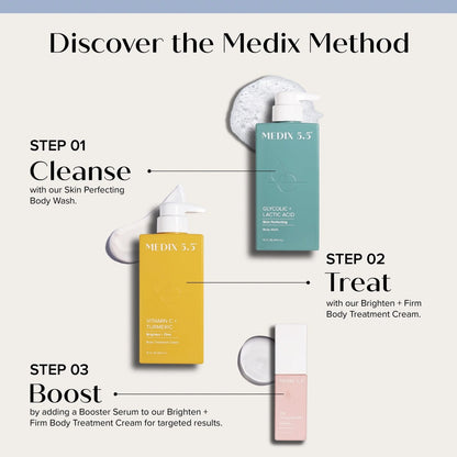 2 Packs Medix 5.5 Lotion + Cream VITAMIN C, GINGER & GINSENG BODY CREAM Anti-Aging, & Anti-Dark Spots Firming & Brightening Body Cream Moisturizes Removes Wrinkles & Dark Spots 500ml Body Creams