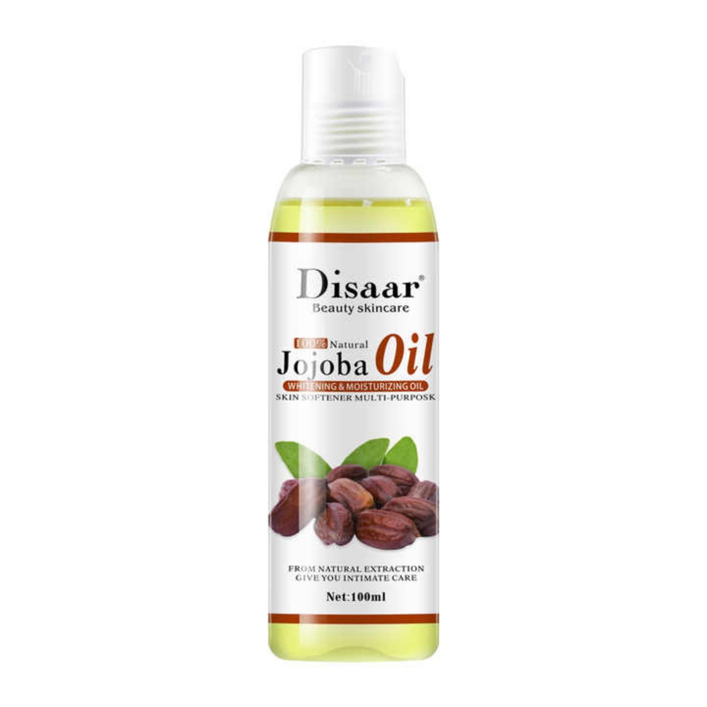 Jojoba Oil 100% Natural Body Face Multipurpose Whitening Brightening Moisturizing Softening Skin Care - Disaar