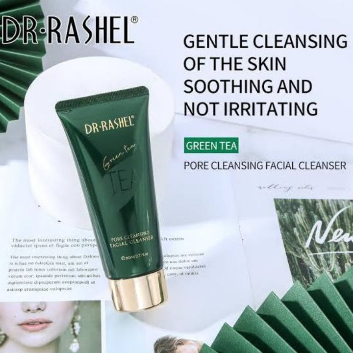 Dr. Rashel Green Tea Pore Cleansing Facial Cleanser Hydrate Detoxify Remove Dirt & Dead Skin Cells Face Skin Care