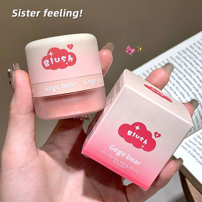 Air sensitive blush pink matte high gloss cosmetic puff natural nude makeup low saturation makeup