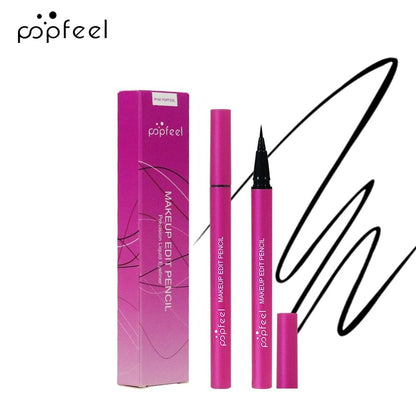 POPFEEL Waterproof Sweatproof Liquid Eyeliner- Smooth Application Essential for Beginners.