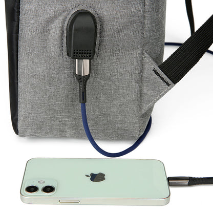 15.6" Laptop Bag Men Backpack With USB Charging Jack Large Capacity Backpack