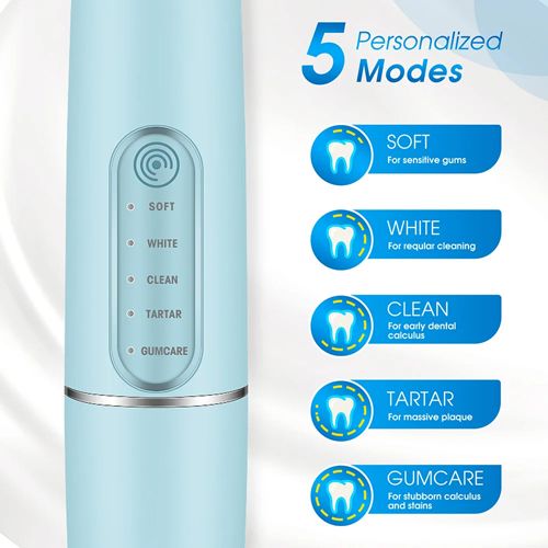 Ultrasonic Electric Toothbrushes Waterproof USB Charger Electric Ultrasonic Dental Calculus Remover Teeth Cleaner Dental Cleaning Teeth Whitening Scaler Dental Tartar Remover Oral Care