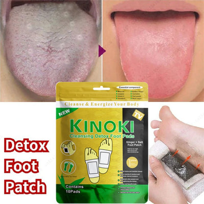 10pcs/box Detox Foot Patches, Foot Pads Toxins Remover Cleansing Detox Foot Patches, Feet Slimming Cleansing Herbal Body Health For Weight Loss, Detox Foot Patch Natural Improve Sleep Foot Body Care