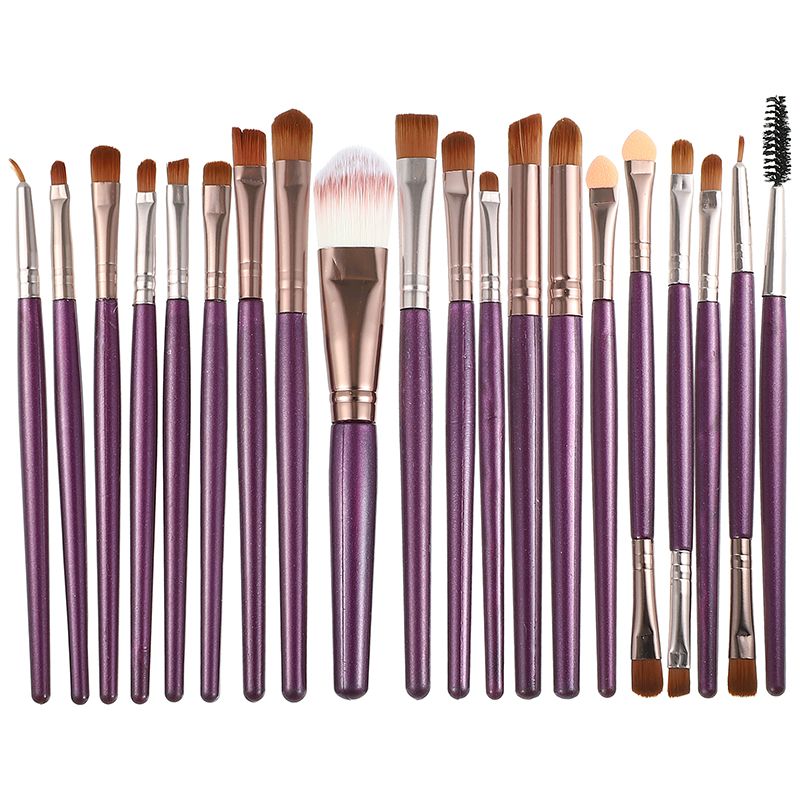 20PCS Professional Makeup Brushes Set Foundation Eyebrow Eyeliner Blush Cosmetic Brushes Concealer Brushes Eye Shadow Blending Liner Make Up Brush Kit