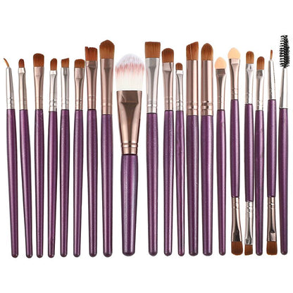 20PCS Professional Makeup Brushes Set Foundation Eyebrow Eyeliner Blush Cosmetic Brushes Concealer Brushes Eye Shadow Blending Liner Make Up Brush Kit
