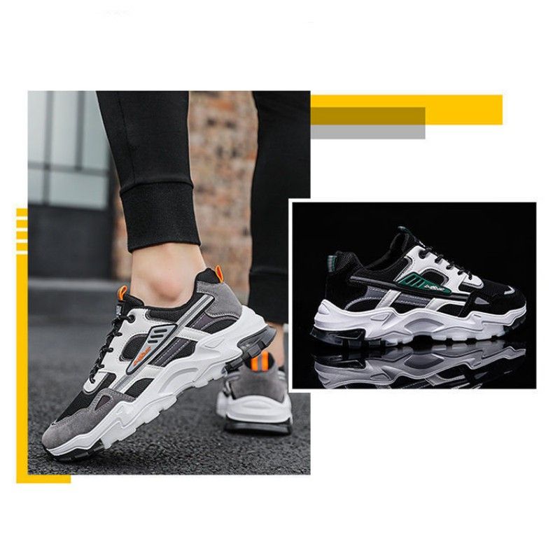 Men's Shoes Sneakers Man Breathable Mesh Running Shoes Trendy Casual Sports Student Travel Shoes