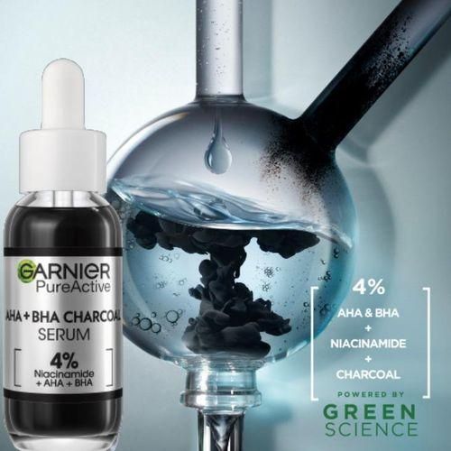 【Discounted】Garnier Charcoal Serum With AHA+BHA 30ml Twin Pack